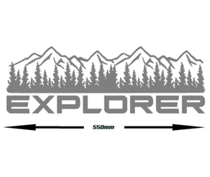 MOUNTAIN RANGE EXPLORER vinyl stickers graphics decals car camper van caravan S - Picture 1 of 1