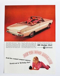 Anuncio de coche grande - Dodge Dart 1966 (folleto de póster impreso en anuncios) - Imagen 1 de 1