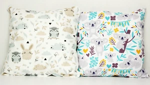 2pack baby pillows filled patterned cushions 4 pram cot bed bunny koalas 1 year+ - Picture 1 of 1
