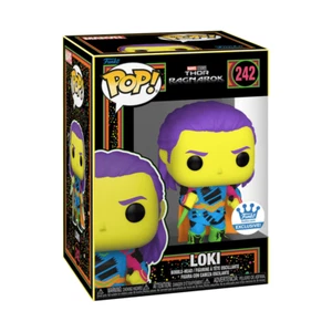 Funko POP! Marvel Thor Ragnarok - Figura exclusiva de Loki Black Light #242 - Imagen 1 de 3