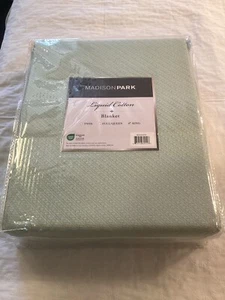 King Madison Park Liquid 100% Baumwolle Luxus Decke Premium Seafoam Grün - Bild 1 von 3
