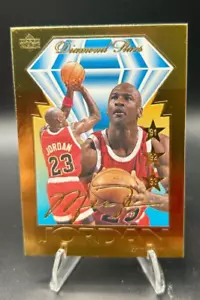 1996 Upper Deck Diamond Stars Michael Jordan 23 Karat Gold Card Serial No. 07309 - Picture 1 of 2