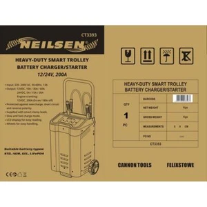 Cargador/arranque de batería inteligente de alta resistencia Neilsen CT3393 12/24v,200a - Imagen 1 de 3