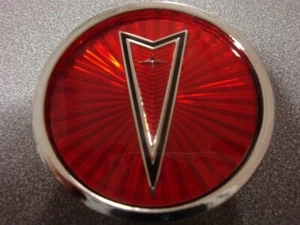 NOS Pontiac medallion Wire Hub cap Center cap RED 2 5/16" Dia - Picture 1 of 2