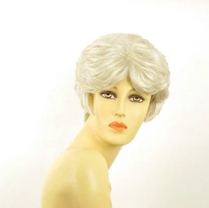 Perruque femme blanche cheveux lisses ref VAL 60 - Picture 1 of 8