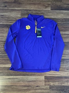 LSU Tigers Shirt Damen Medium Puple Nike Dri-Fit Langarm 1/4 Reißverschluss NCAA - Bild 1 von 8