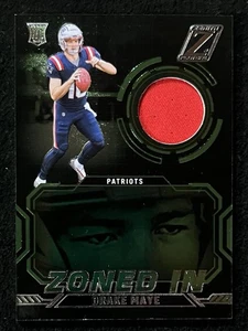 Parche de novato Patriots Panini Zenith 2024 - Zonificado en Drake Maye #ZI-DME (MEM, RC) - Imagen 1 de 2