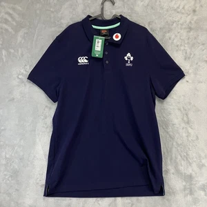 Irland IRFU Poloshirt Blau Canterbury Herren 3XL Neu mit Etikett - Bild 1 von 7