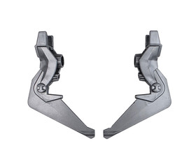 LEGO (2) Flat Silver Hero Factory Weapon Angled Blade - 2283 2236 2232 2191 6216