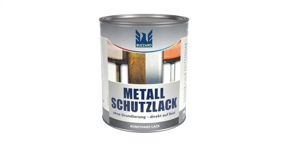Metallschutzlack glänzend RAL 9005 Tiefschwarz lösemittelbasiert 750ml - Bild 1 von 1