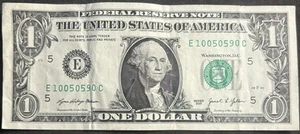 2021 Richmond $1 Bill Altering 0’s Oct. 5th 1959 Birthday/Ann. Odds Only Note - Picture 1 of 2