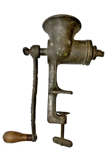 Vintage Meat Grinder Food Chopper Cast Iron Universal No 3 Made In USA Antique - Picture 1 of 16