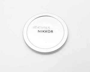 Genuine Nikon NIKKOR Silver 72N 72mm Screw-In Front Lens Cap (#18529) - Picture 1 of 2