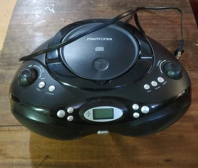 Memorex Boombox - Negro Modelo: Reproductor de CD probado MP3862 Foto 1 de 4