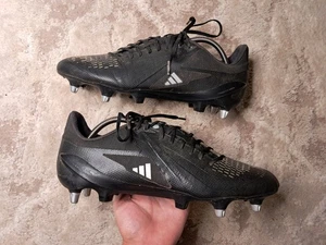 Scarpe da rugby Adidas Adizero RS15 Ultimate SG IE3598 nere taglia US 12 UK 11,5 - Foto 1 di 17
