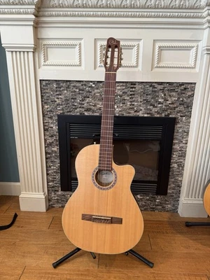 Godin Arena CW QIT Nylon Acoustic Electric Guitar with Roadrunner Gig Bag - Image 1 of 4