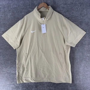 Nike Coaches 1/4 Zip Hooded SS Jacket Beige Men’s Size XL FJ9548-783 NWT - Picture 1 of 9