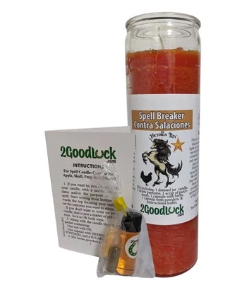 Spell Breaker Dressed Wax Candle Kit - Against Curses, Handmade - Image 1 of 4
