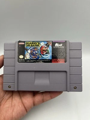 Mario's Time Machine (SNES Nintendo) Authentic Tested & Working - Image 1 of 4