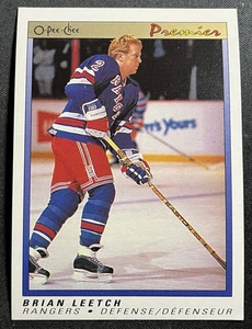 Brian LEETCH - 1991 O Pee Chee Premier, New York Rangers - Imagen 1 de 1