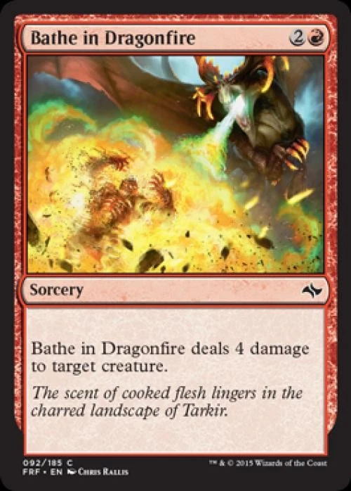 Bathe in Dragonfire - Medium Play MTG Fate Reforged - Image 1 of 1