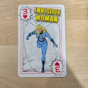 DONNA INVISIBILE ~ Tre di Cuori ~ Marvel Comics ~ Scheda Universal Studios singola - Foto 1 di 3