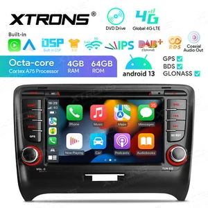 7" Android Car GPS Stereo DVD Player Radio 8-Core 4+64GB 4G LTE For Audi TT MK2 - Picture 1 of 19