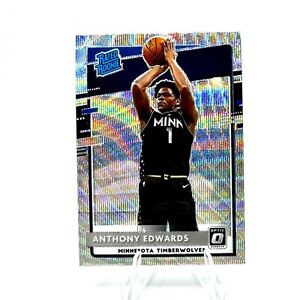 2020-21 Donruss Optic Anthony Edwards Silver Prizm Wave Rated Rookie Card RC A3