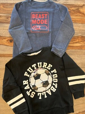 Lote De 2 Sudaderas Niños, H&M y Cat&Jack Talla 6/7 Foto 1 de 4