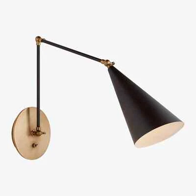 Iluminación de aplique de biblioteca de doble brazo Clemente Foto 1 de 4