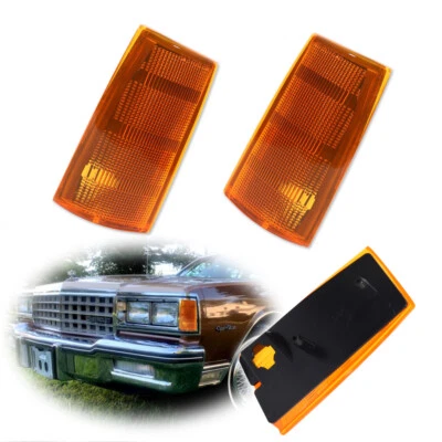 Amber Lens Side Marker Lights For Pontiac Parisienne Bonneville Safari 1983-1989 - Image 1 of 4