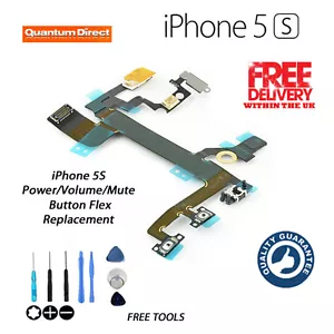 NEW iPhone 5S On/Off Power/Lock Volume Mute/Silent Button/Switch Replacement - Picture 1 of 4