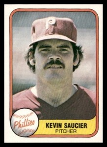 1981 Fleer #24b Kevin Saucier Philadelphia Phillies Baseball card