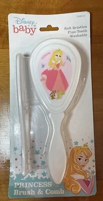 NEW Disney Baby SLEEPING BEAUTY SOFT BRUSH + COMB SET Princess Aurora Gift NIP - Image 1 of 2