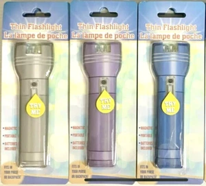 3 New THIN FLAT FLASHLIGHT FREE USPSGA - Picture 1 of 3
