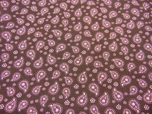 Michael Miller Cotton Fabric #C-3195 Pink Paisley All Over Print 1yd x 44" - Picture 1 of 4