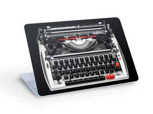 Old Vintage TYPEWRITER LAPTOP SKIN Decal Sticker - Custom Size - Picture 1 of 1