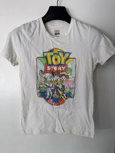 NWTDisney Toy Story 4 Boy's T-Shirt Woody Buzz Print Youth Cream  L - Picture 1 of 4