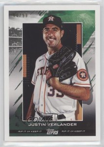 2020 Topps Rip Ripped /99 Justin Verlander #18
