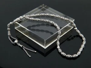 925 Sterling Silber 33 Islamische Gebetsperlen Misbaha Tesbih Tasbih 501077 - Bild 1 von 10