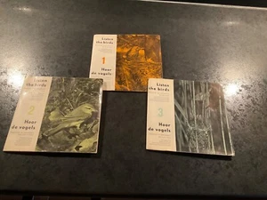 Listen The Birds, Hans A. Traber-Set of 3x33rpm 7” Vinyl Records - Picture 1 of 7