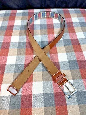 Cinturón Robert Graham SWANSTON Cuero Gamuza Marrón - Talla 36/90 - Nuevo con etiquetas Foto 1 de 2