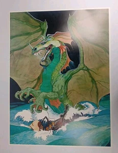 P.D. Breeding 22 x 16.25 Fantasy Art Limited Edition Signed Numbered Dragon - Picture 1 of 18