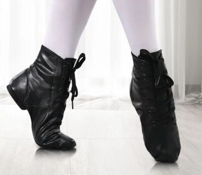 Women Men High Top Modern Latin Jazz Practice Dance Shoes Boots Kids Children UK