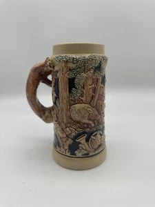 Mango de zorro Freud Freud Beer Stein Die Grune De colección Heid Des Jagers marcado con alemán - Imagen 1 de 9