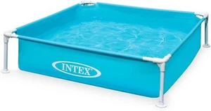 4' x 12" Mini Durable Vinyl Kiddie Pool for Teaching, Ages 3+, Outdoor, Blue - Picture 1 of 34