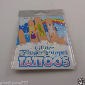 temporary tattoos body art glitter finger puppet fairy tale tattoo - Picture 1 of 3