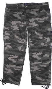 Men's George gray relaxed fit camouflage cargo pants size 46x31 - Picture 1 of 3