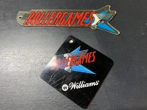 Williams Rollergames Pinball Machine Promo Key Chain + Speaker Box Fob Set 1990 - Picture 1 of 4