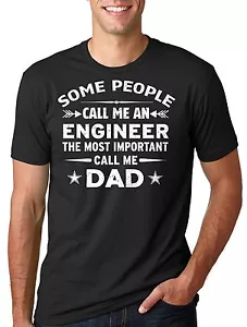 Gift for Father Engineer T-shirt Dad T-shirt Engineer Gift T-shirt - Picture 1 of 4